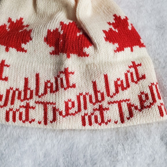 Vintage Murray Merkley Beanie Hat winter snow Virgin Wool Mt. Tremblant Canada - Picture 3 of 9